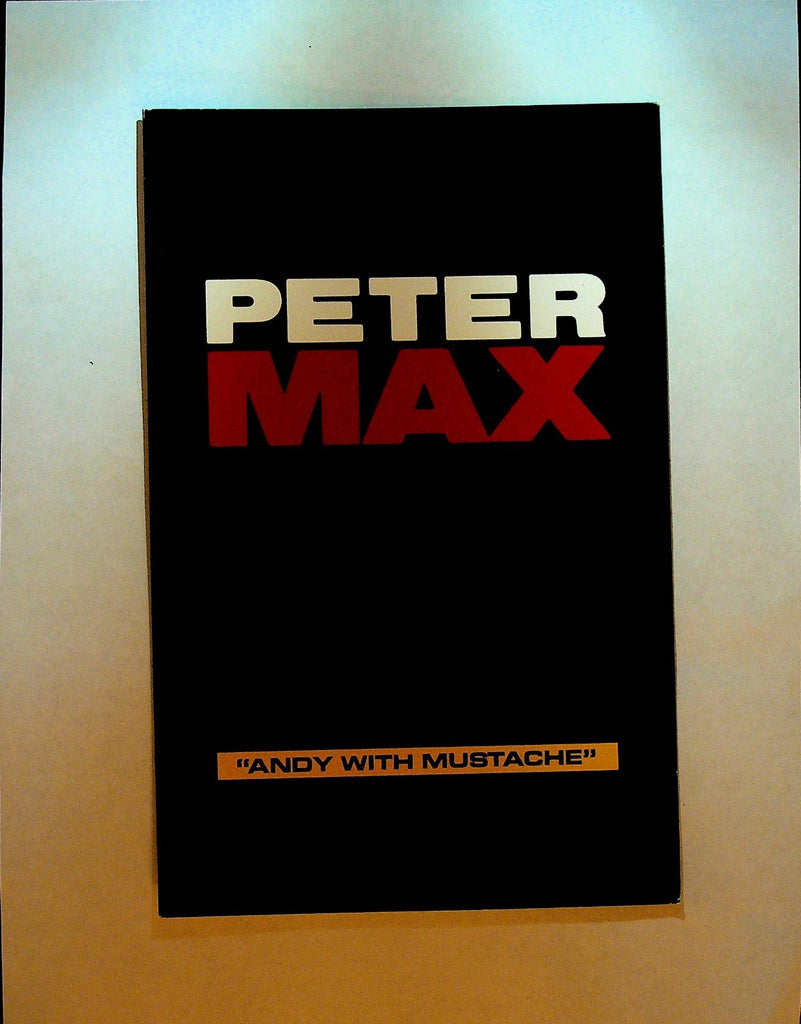 Peter Max Hanson Art Galleries Card Andy Warhol With Mustache0