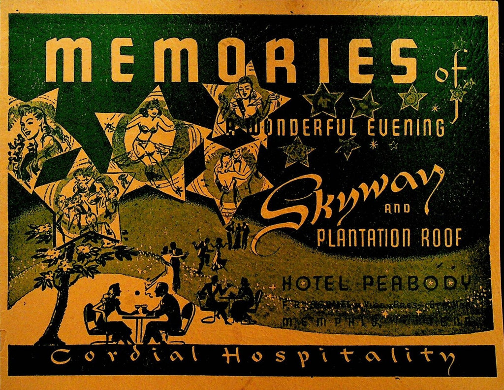 Skyway & Plantation Roof Memphis Tennessee Souvenir Photo Folder 1950s