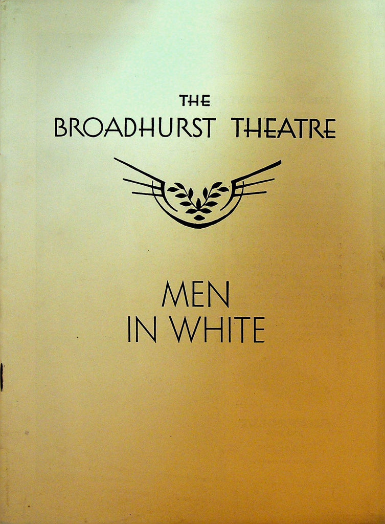 Men in White Playbill May 14 1934 Luther Adler Alan Baxter Ruth Nelson0