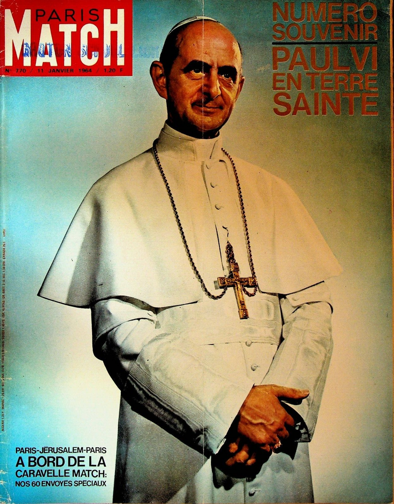 Paris Match Magazine January 11 1964 Pope Paul VI