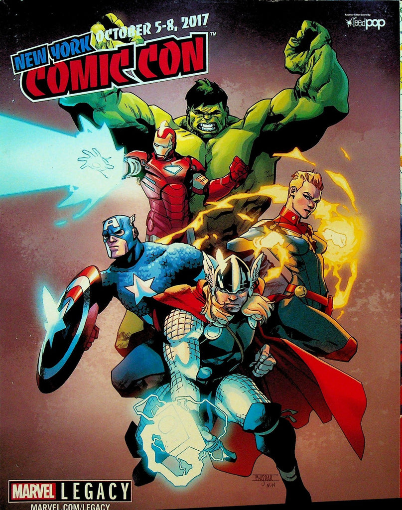 New York Comic Con Program 2017 Hulk Thor Captain America Iron Man Marvel0