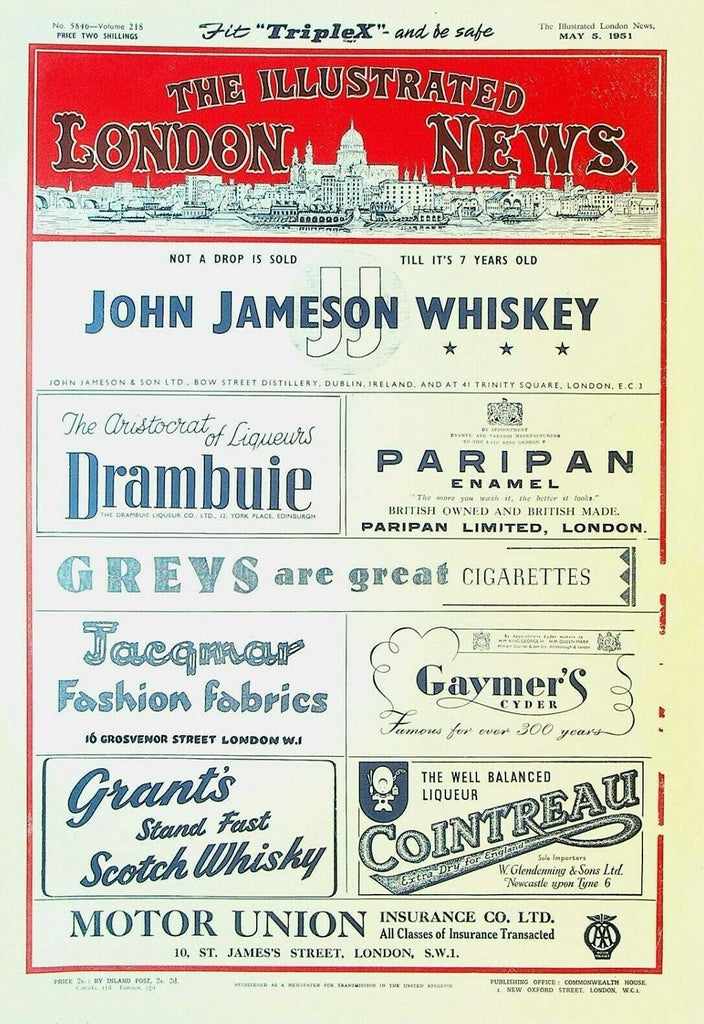 Illustrated London News May 5 1951 Charing Cross Festival Roger Bannister FA Cup0