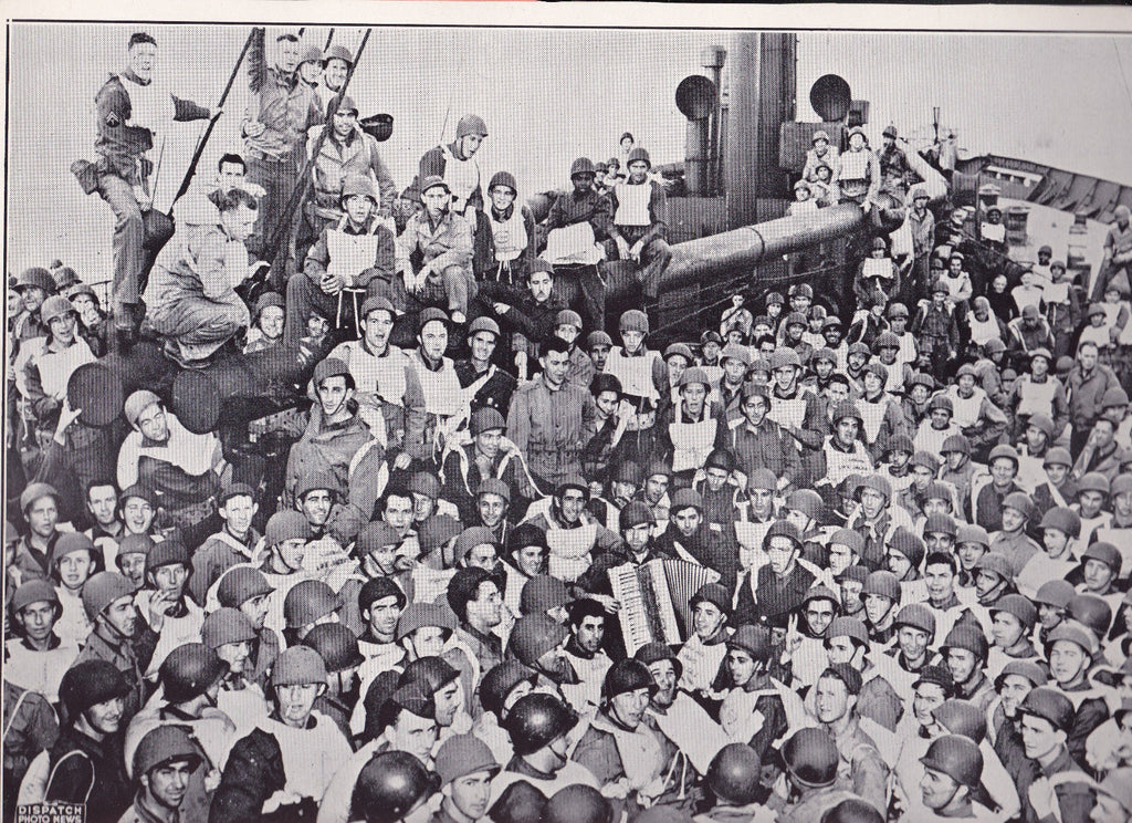 Vincent McGarvey Impromptu Concert  WWII Dispatch Photo News Service  0