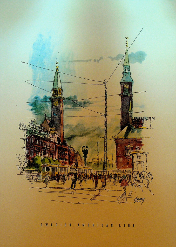 MS Gripsholm Swedish American Line Dinner Menu December 28 19710