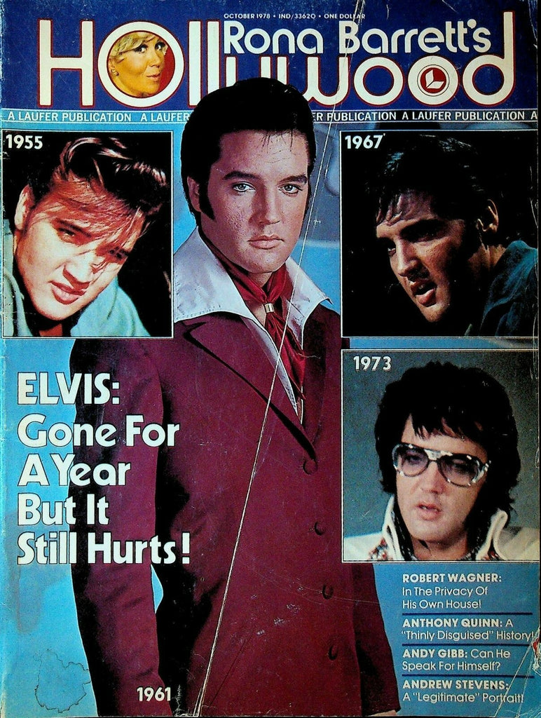 Rona Barrett's Hollywood Magazine October 1978 Elvis Andy Gibb Robert Wagner0