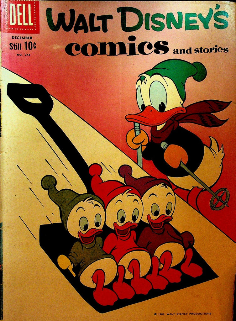 Walt Disney Comics & Stories 243 Donald Duck 1960 Snow Shovel Skiing0