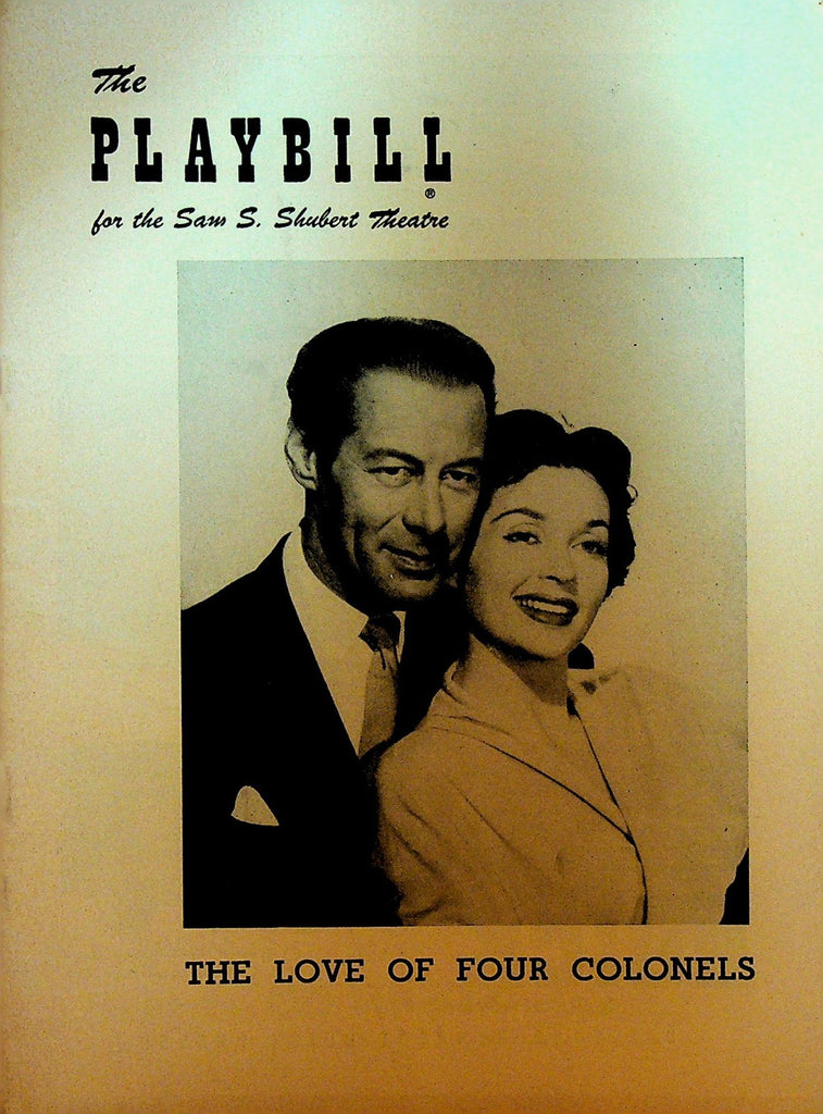 The Love of Four Colonels Playbill February 2 1953 Rex Harrison Lilli Palmer0