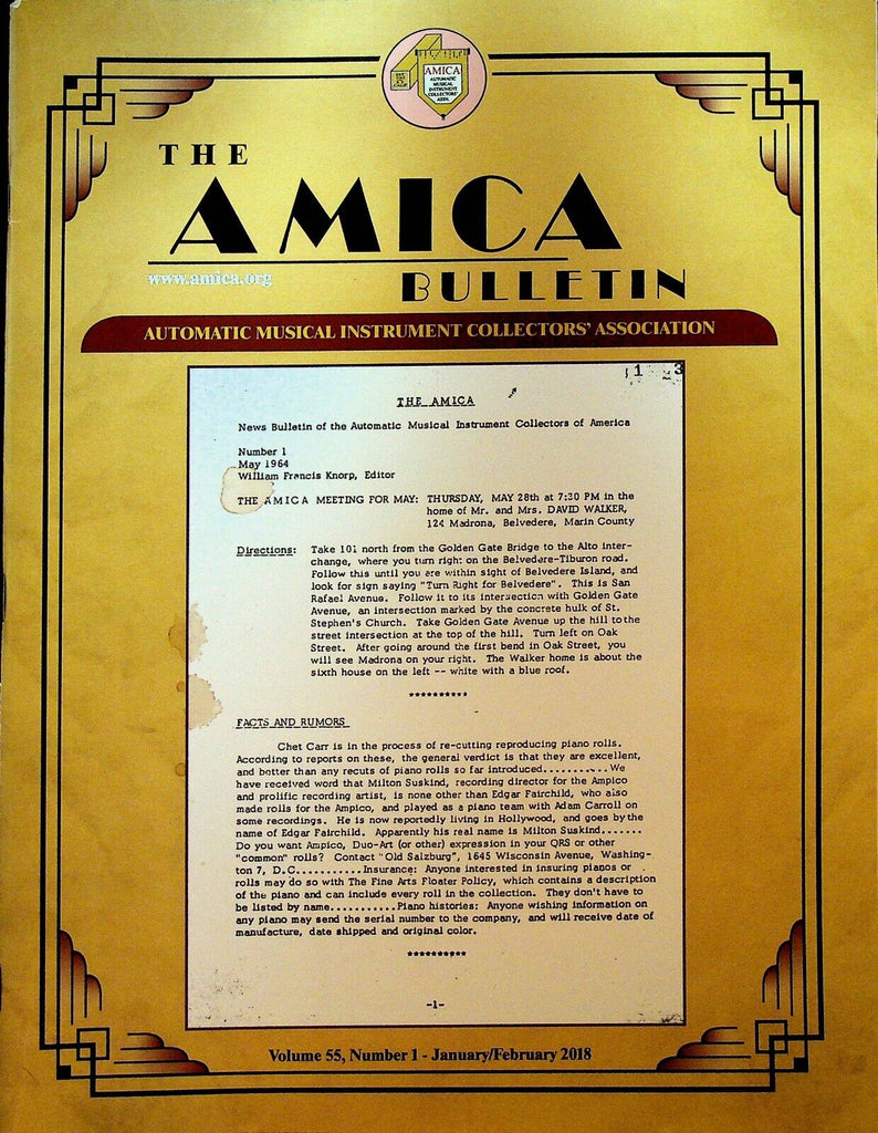 Amica Bulletin January 2018 Richard M Jones Tom Ahearn Roll Perforators