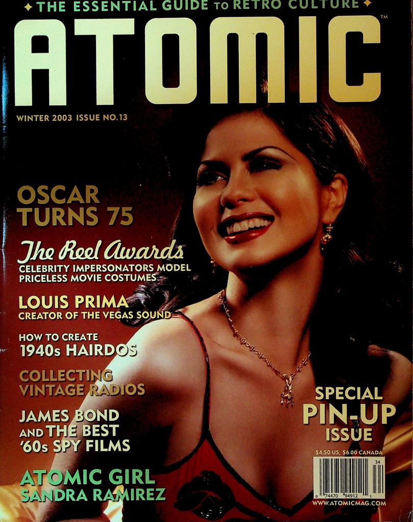 Atomic Magazine Winter 2003 #13 Bettie Page Louis Prima Sandra Ramirez0