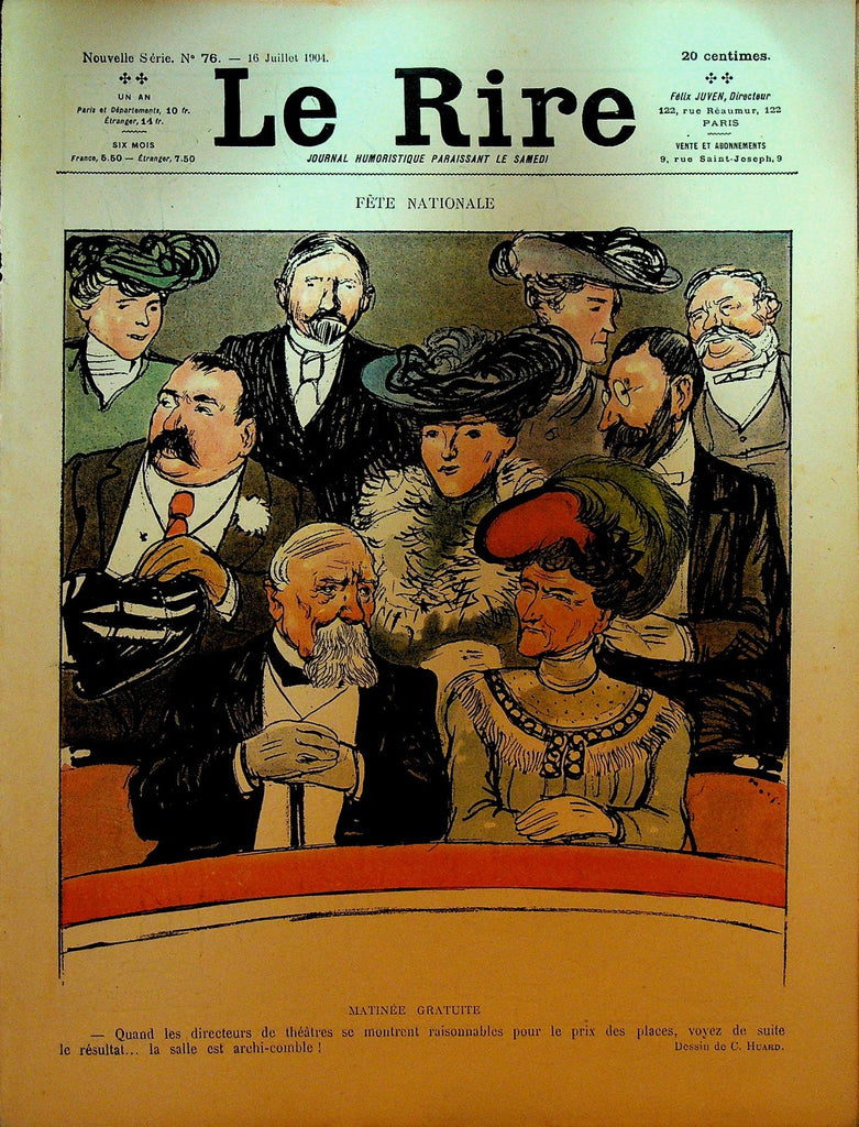 La Rire French Humor Magazine New Series #76 July 16 19040