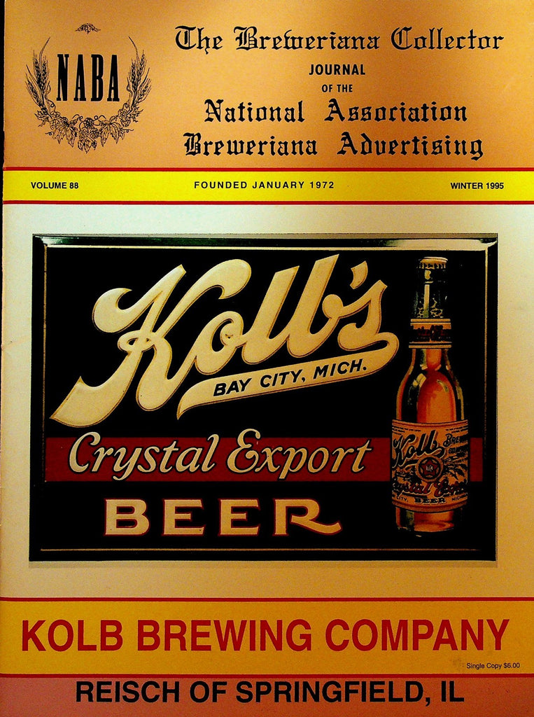 The Breweriana Collector Magazine Winter 1995 Kolb Brewing Company0