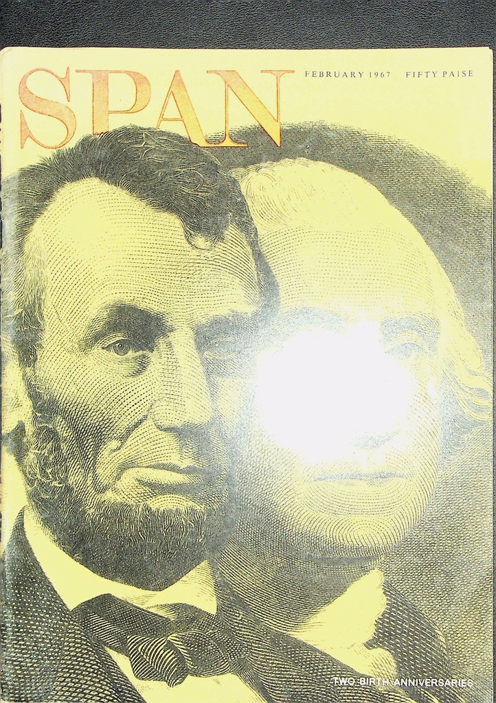 Span Magazine February 1967 Abraham Lincoln George Washington Parson Weems