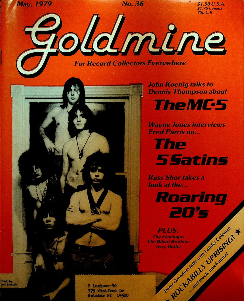 Goldmine 36 May 1979 The MC-5 Dennis Thompson Fred Parris 5 Satins0