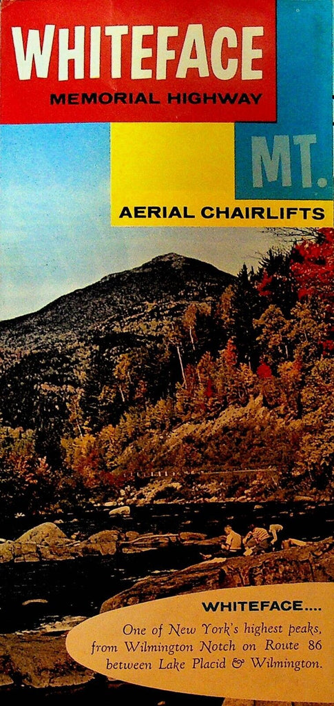Whiteface Memorial Highway & Aerial Chairlifts Brochure 1950s