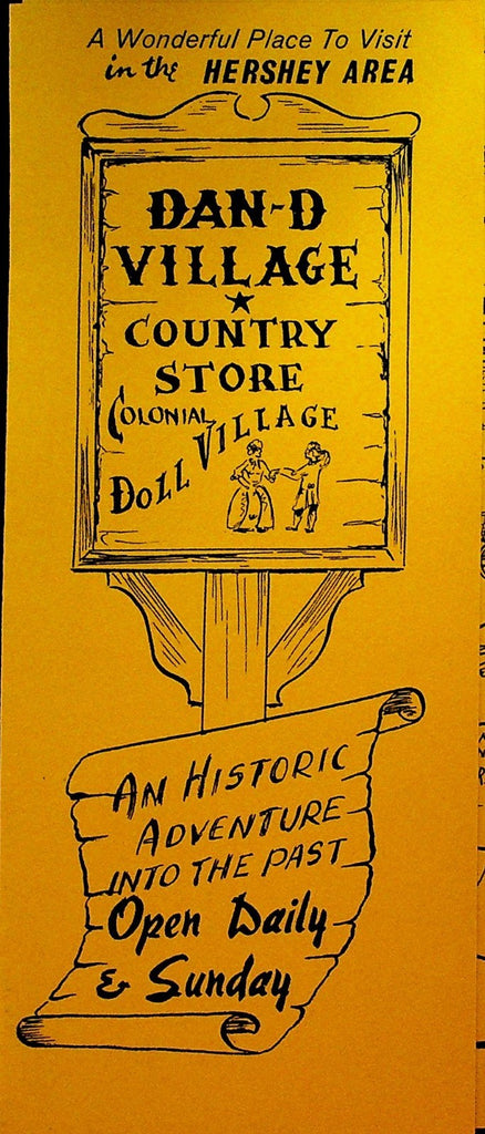 Dan-D Village Country Store Colonial Doll Village Brochure Hershey Pa Dankman0