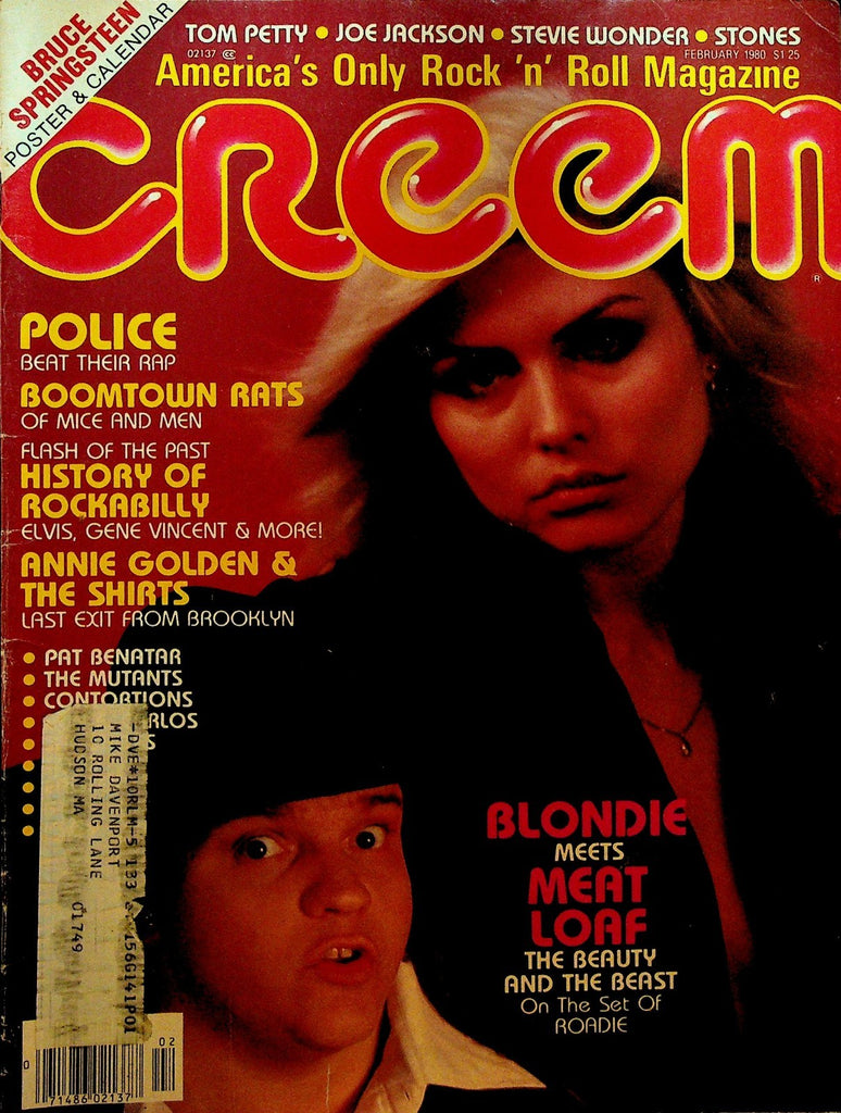 Creem Magazine February 1980 Bruce Springsteen Blondie Meatloaf Sting Police0