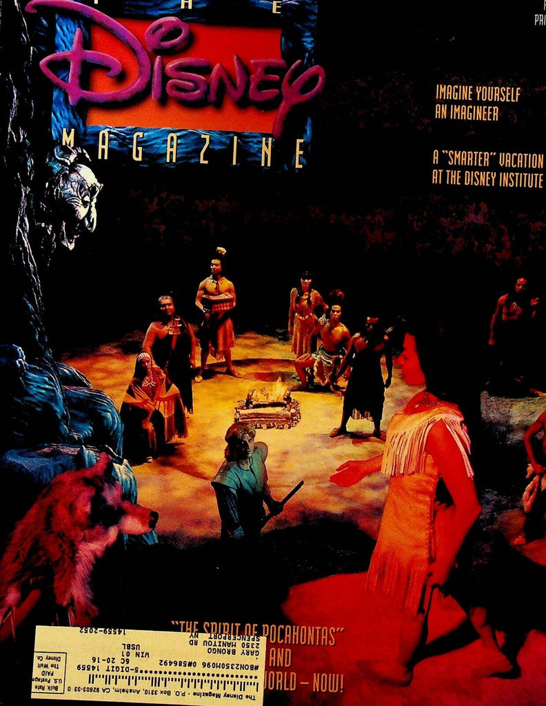 Disney Magazine Fall 1995 Pocahontas Planet Hollywood Jack Wagner Dean Jones