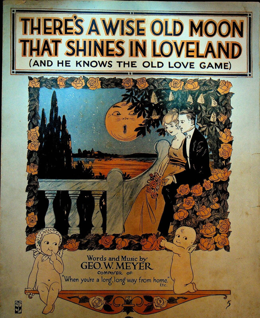 There's a  Wise Old Moon That Shines in Loveland Sheet Music 1916 George Meyer