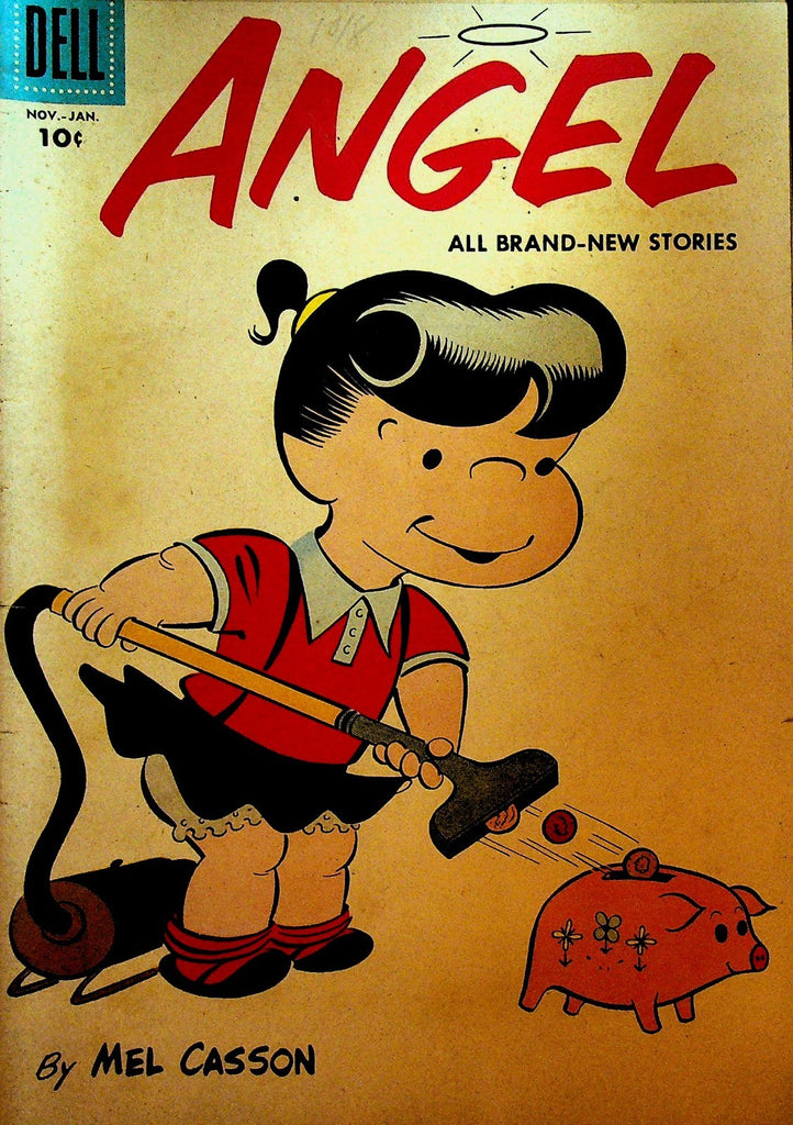 Angel 12 Comic Book Mel Casson Dell Comics 1958 Piggy Bank Vacuum Cleaner0