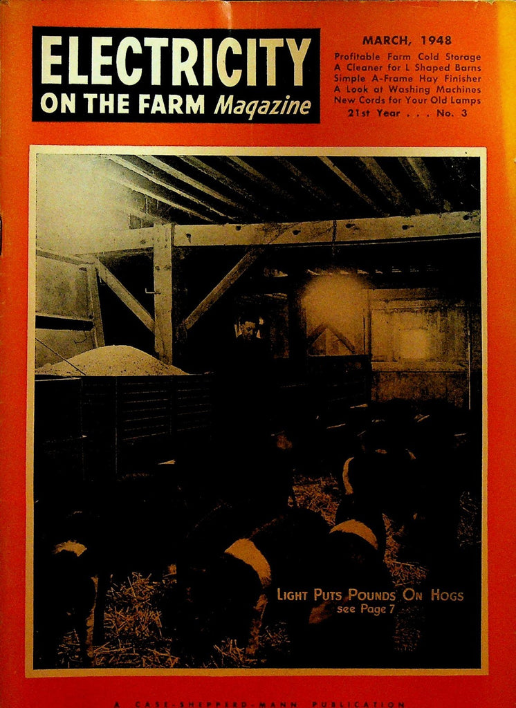 Electricity on the Farm Magazine March 1948 Quigg Farm Sheridan Indiana0