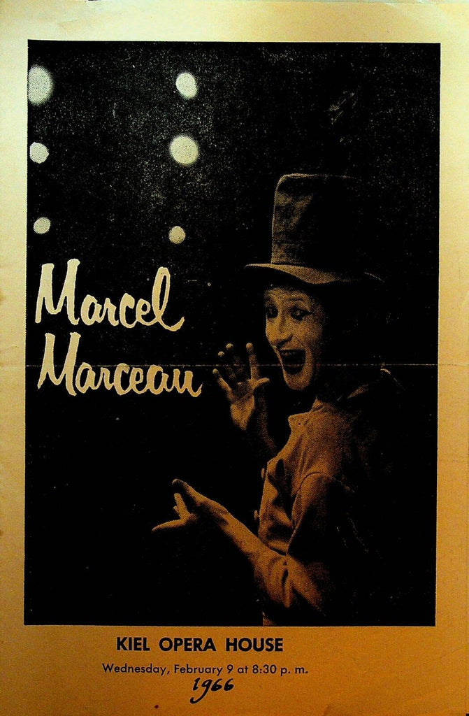 Marcel Marceau Program February 9 1966 St Louis Kiel Opera House