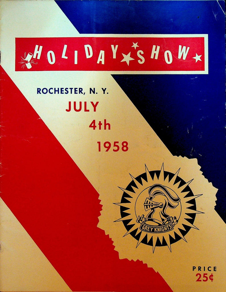 Rochester NY Grey Knights Drum Corps Holiday Show Program July 4 19580