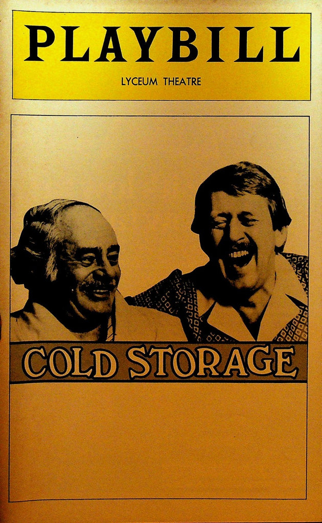 Cold Storage Playbill May 1978 Ruth Rivera Martin Balsam Len Cariou0