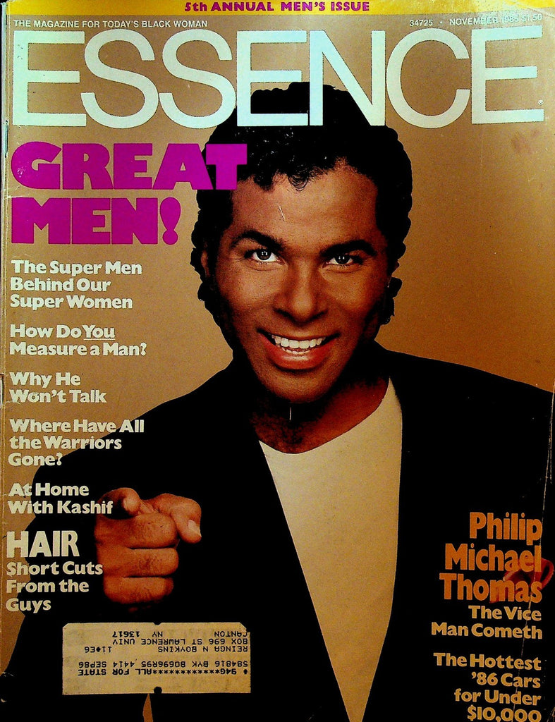 Essence Magazine November 1985 Philip Michael Thomas Kashif0