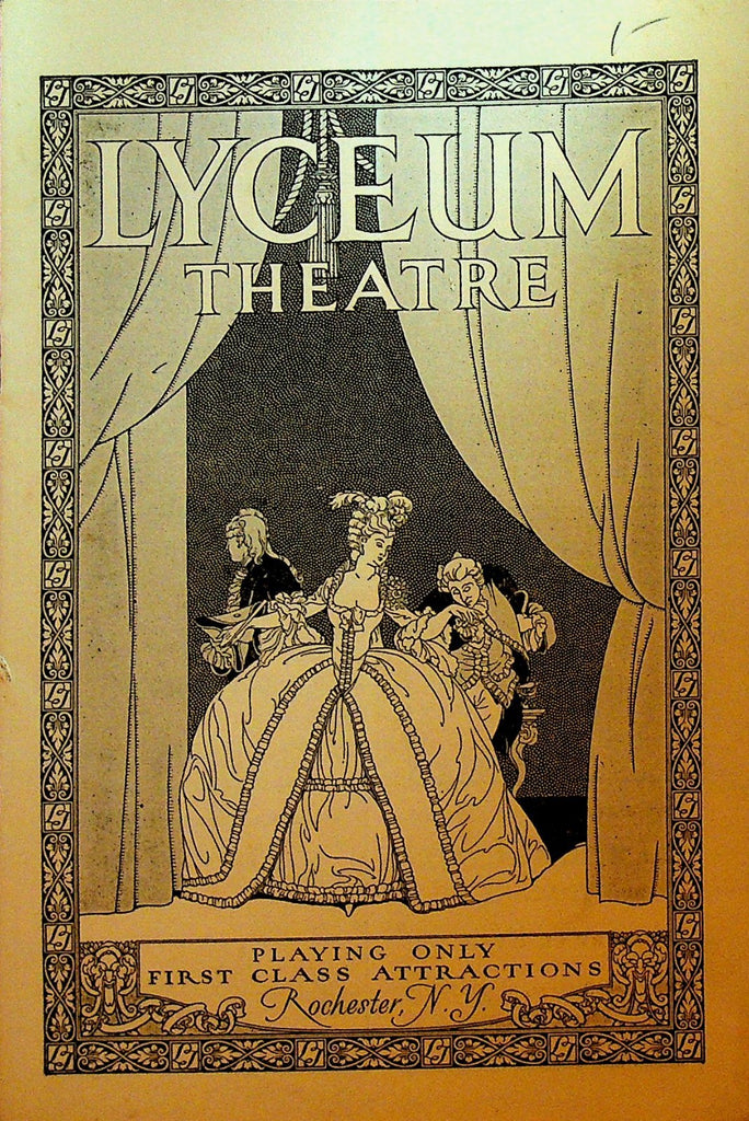 Leave It to Jane Playbill June 28 1925 Rochester NY Lyceum Theatre Players0
