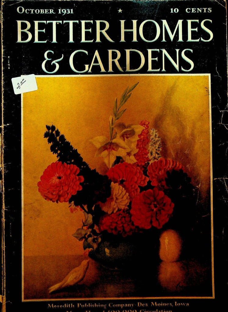 Better Homes & Gardens Magazine October 1931 JK Murray Naomi Swett-Sommers