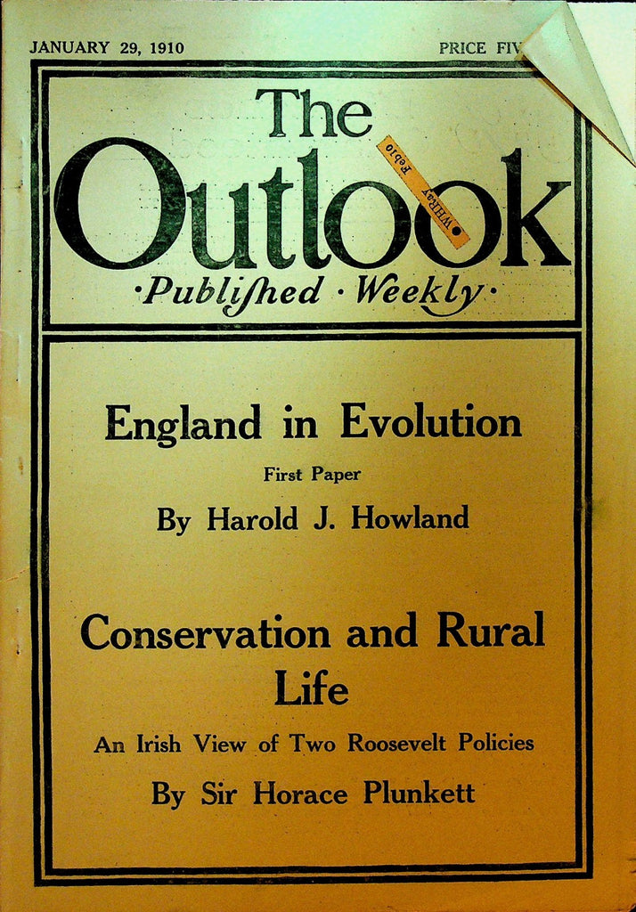 Outlook Magazine January 29 1910 Joaquim Nabuco Child Labor Prisons0