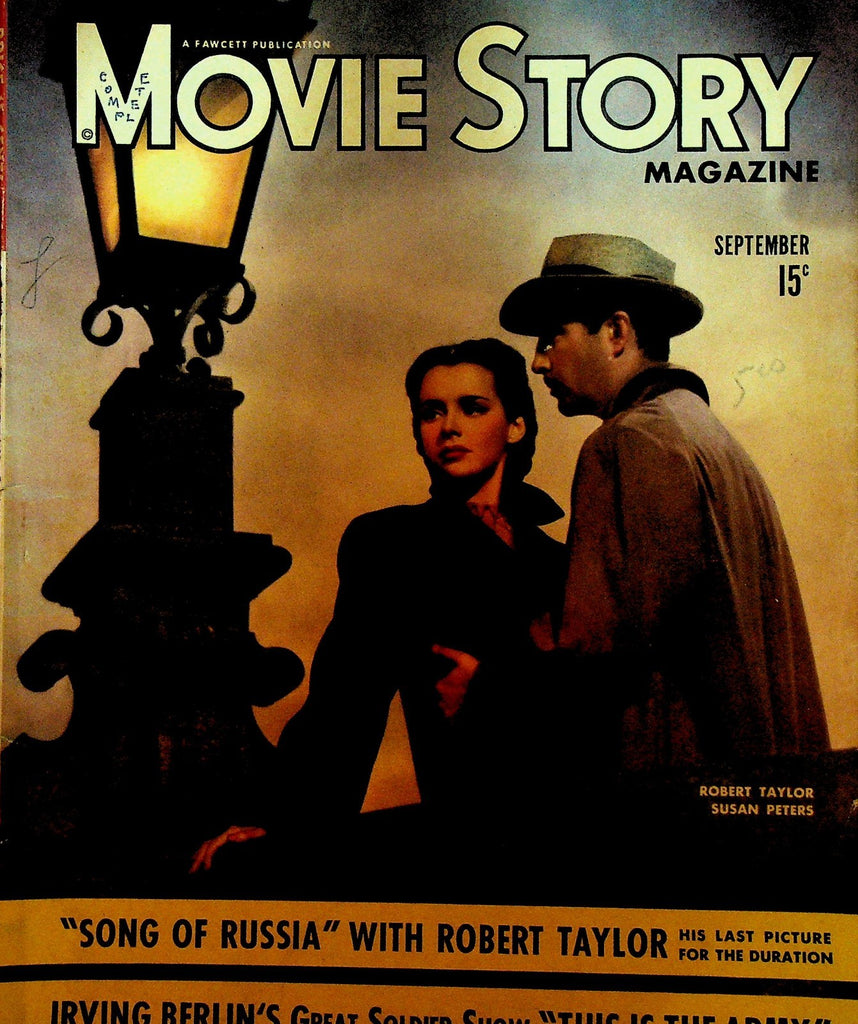 Movie Star Magazine September 1943 Robert Taylor Susan Peters Diana Barrymore0