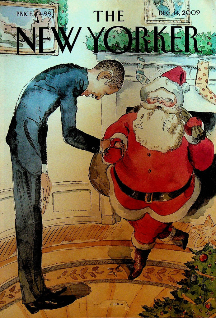 The New Yorker Magazine December 14 2009 Santa Claus Barack Obama0