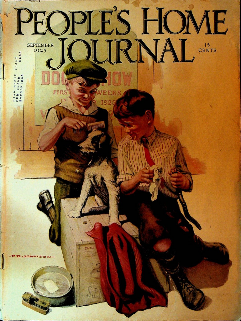 People's Home Journal Magazine September 1925 PD Johnson Thornton W Burgess