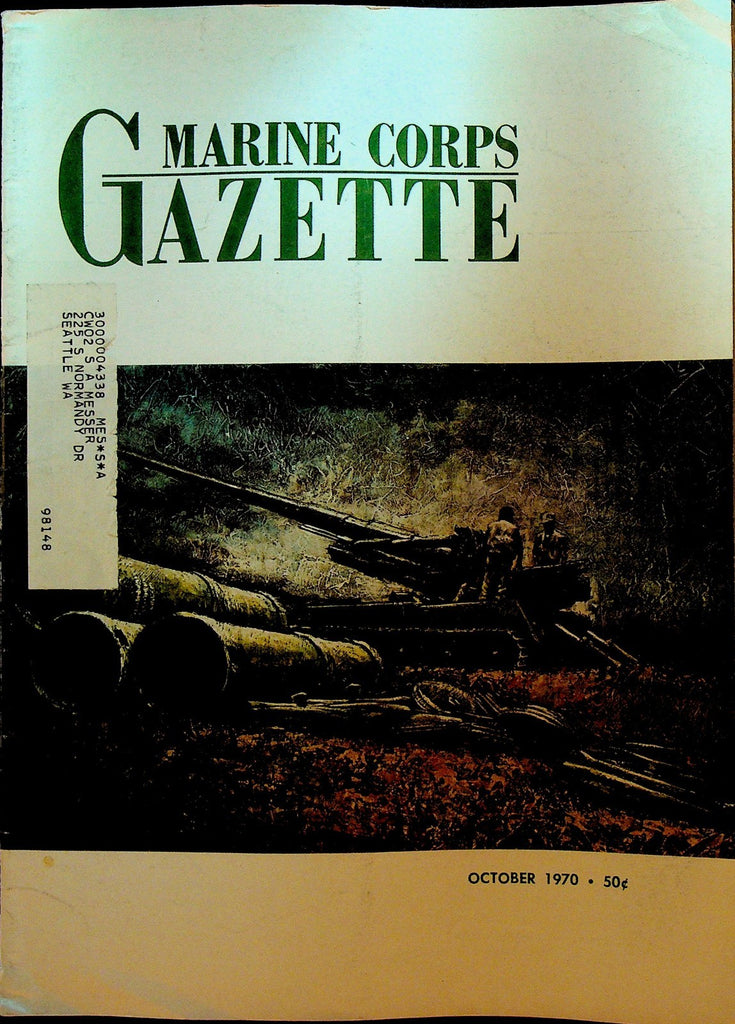 Marine Corps Gazette October 1970 James Fairfax William Goggin Richard Camp0