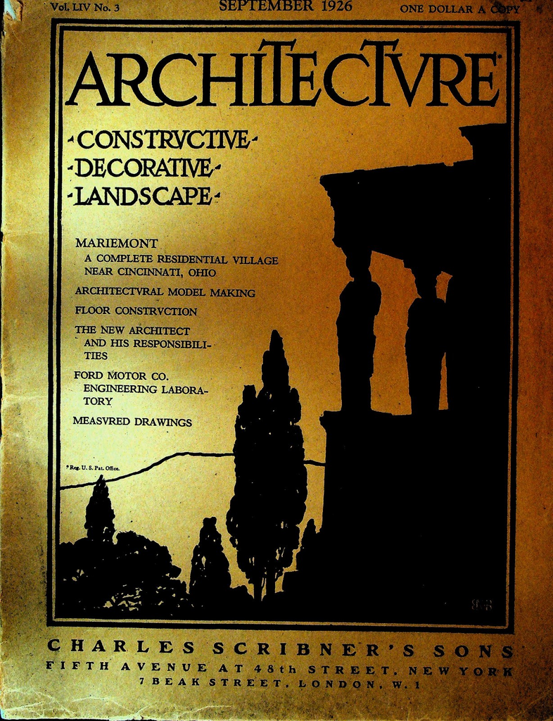 Architecture September 1926 Mariemont Cincinnati Ohio Ford Motor Laboratory0