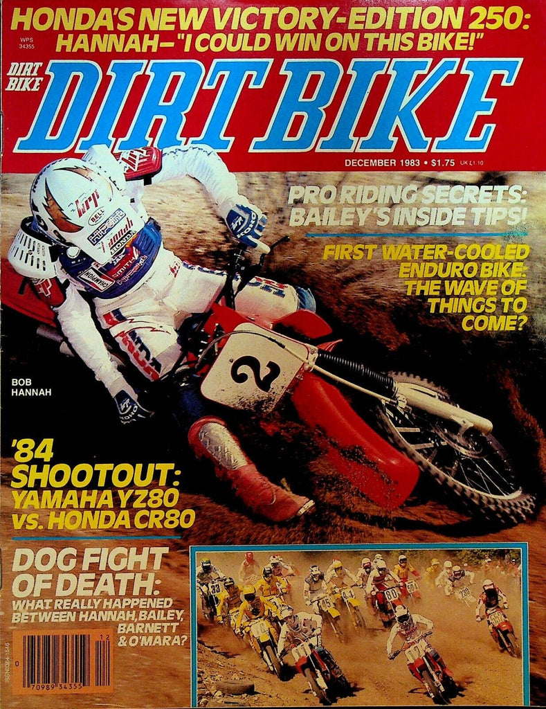 Dirt Bike Magazine December 1983 Bob Hannah Yamaha Honda Husqvarna KTM