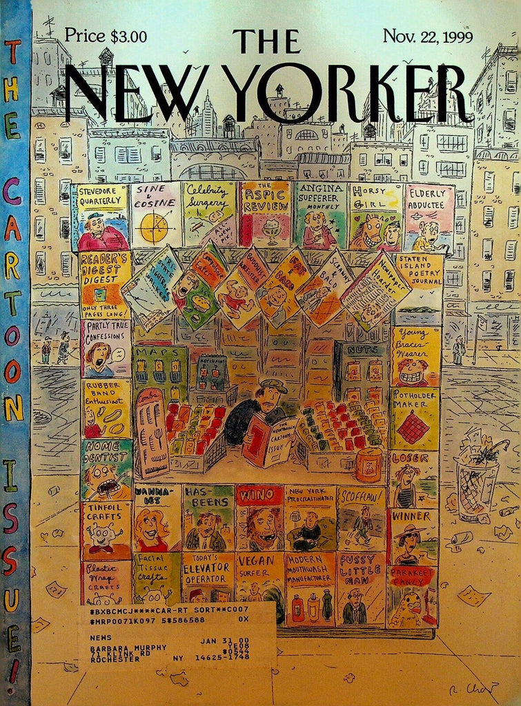 The New Yorker November 22 1999 Derek Jeter New York Yankees Andy Kaufman