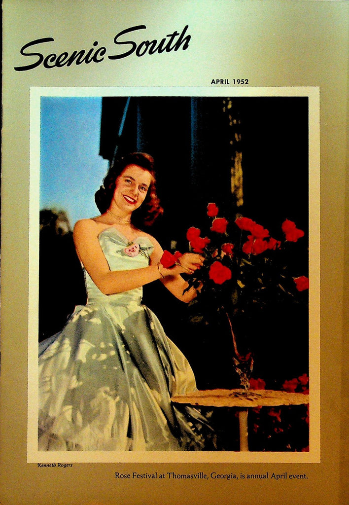 Scenic South Magazine April 1952 Standard Oil Thomasville Ga Rose Festival0