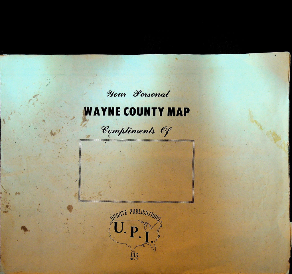 Your Personal Wayne County NY Map 1970s0