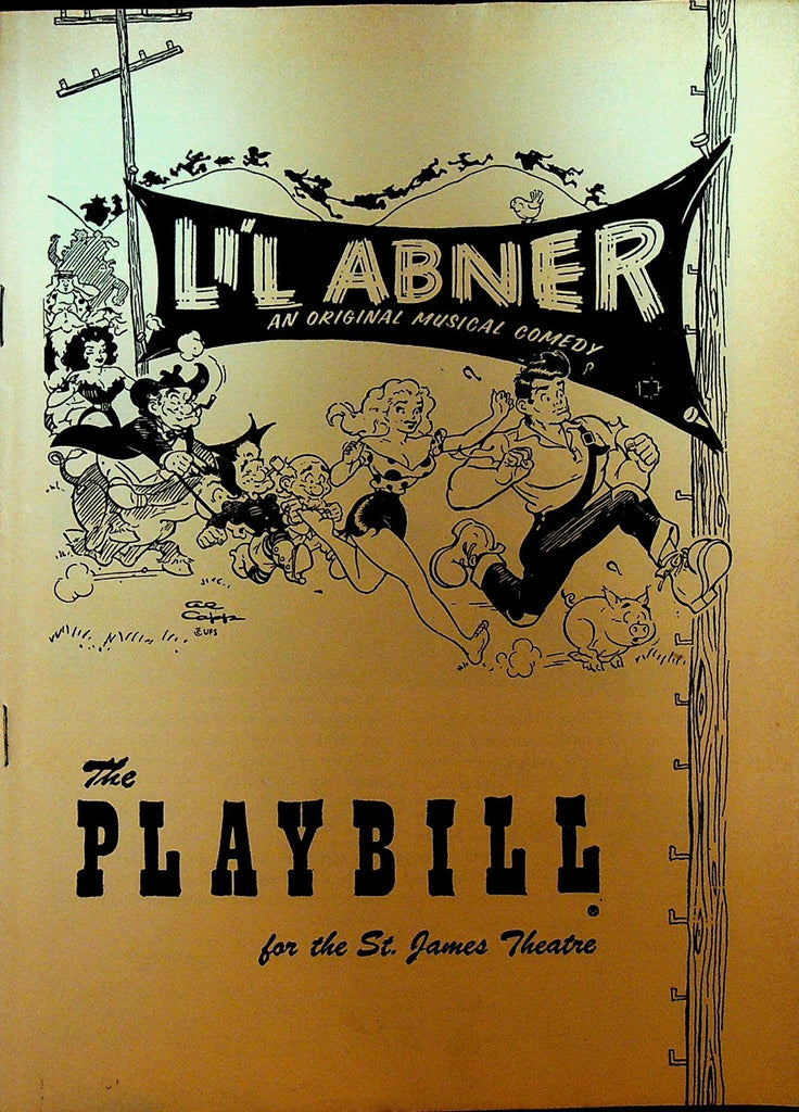 Li'l Abner Opening Night Playbill November 15 1956 Julie Newmar Tina Louise0