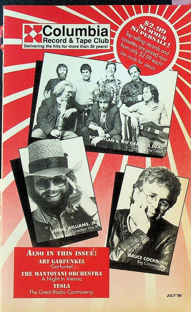 Columbia Record & Tape Club Catalog July 1989 Bob Dylan Grateful Dead0