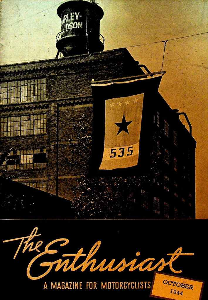 Harley Davidson Enthusiast Magazine WWII October 1944 Service Flag