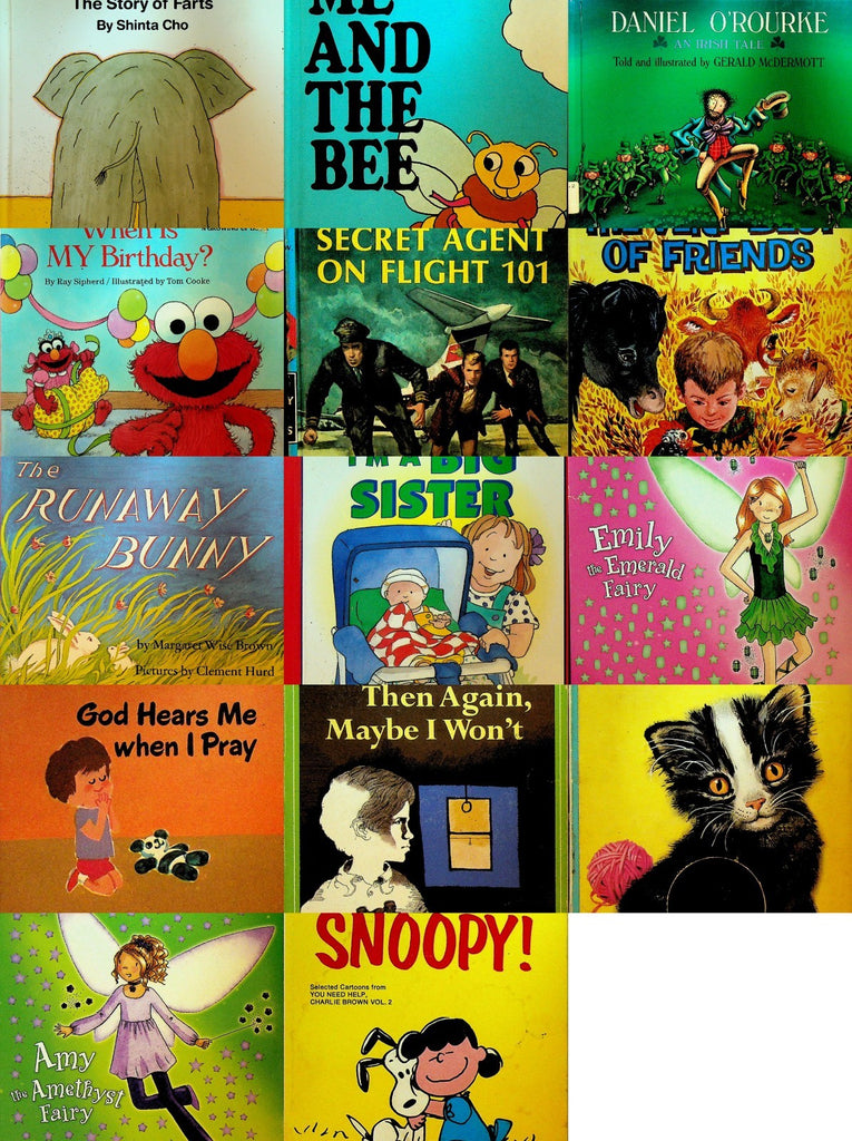 Children's Book Lot of 14 Snoopy Hardy Boys Sesame Street Judy Blume0