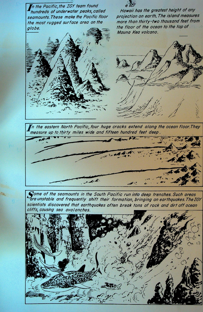 The World Around Us 37 The Sea Sam Glanzman Original Comic Art 1961 p 350