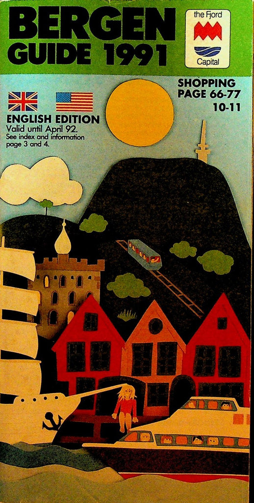 Bergen Norway Guide 1991 Shopping Transport Attractions for Tourists0