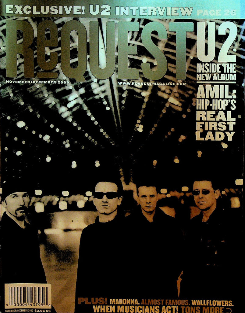 Request Magazine November 2000 U2 Madonna Wallflowers Almost Famous0