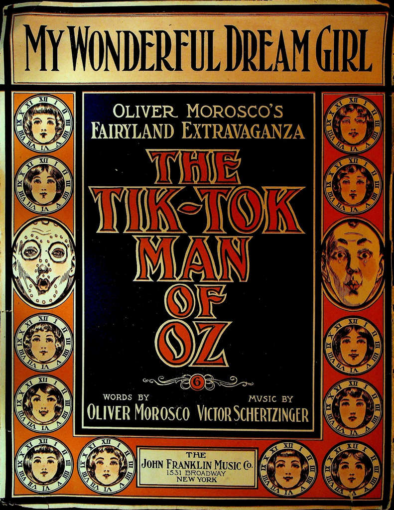 My Wonderful Dream Girl Sheet Music The Tik-Tok Man of Oz 19130