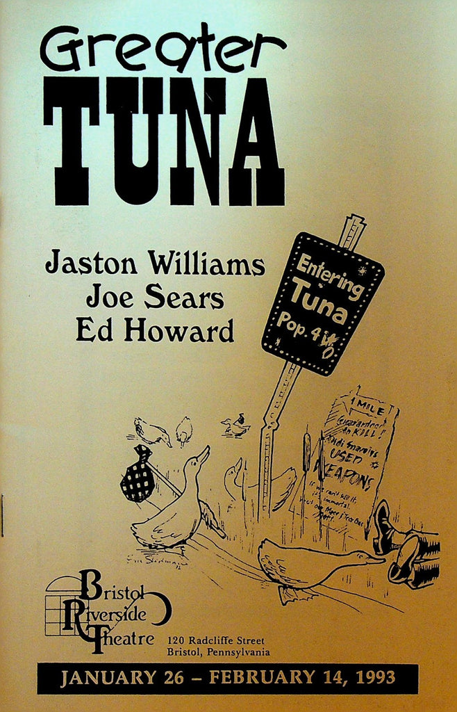 Greater Tuna Playbill January 1993 Joe Sears Jaston Williams Ed Howard0