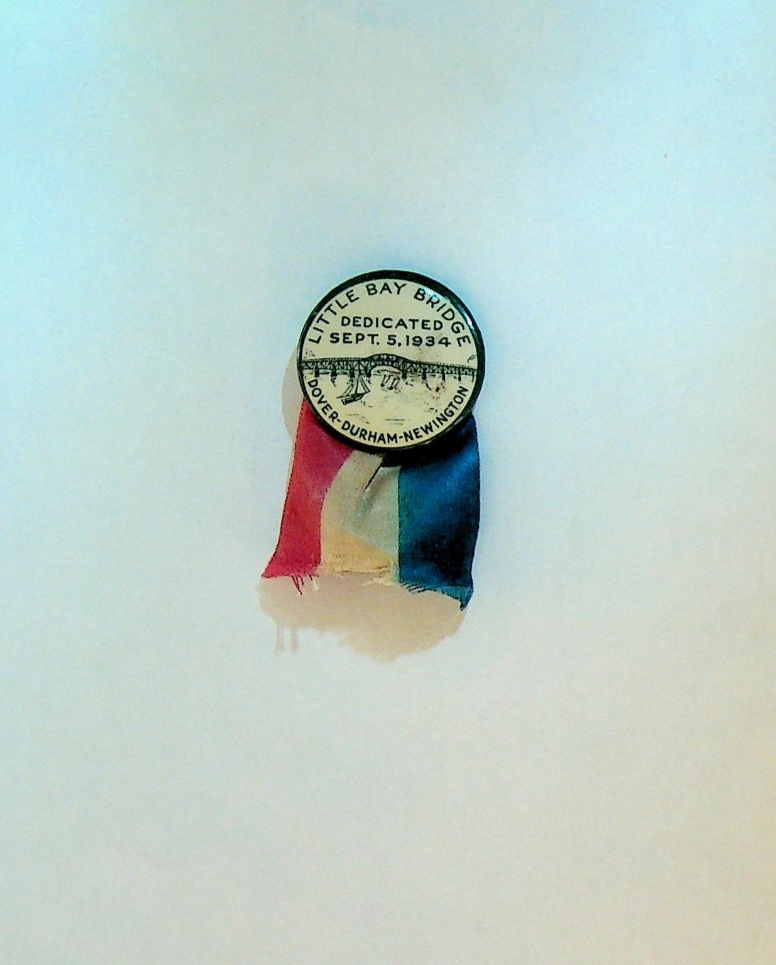 Little Bay Bridge Dedication Ribbon & Pin Dover Durham Newington NH 19340